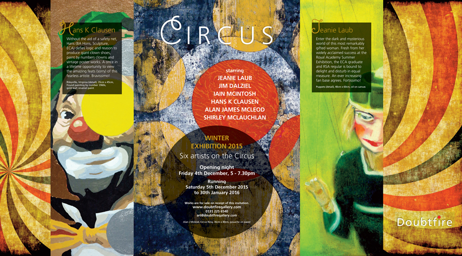 Circus Exhibition Invites